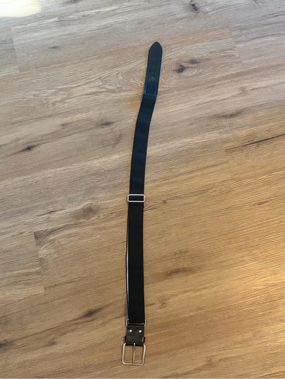 Men's Black Elastic Casual baseball Belt